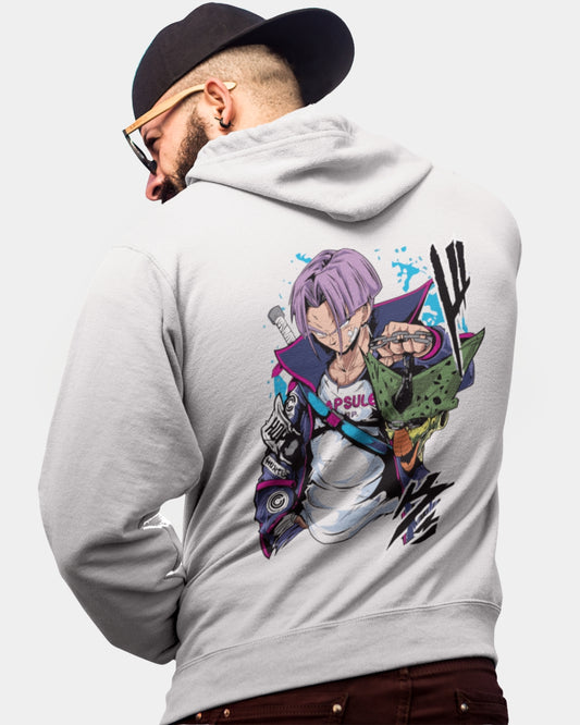 Buzo Oversize Hombre Blanco Future Trunks